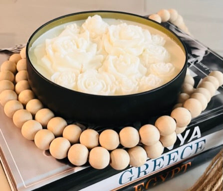 Farmhouse Floral candles